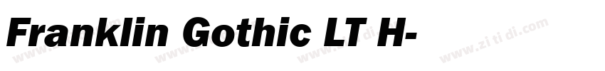 Franklin Gothic LT H字体转换